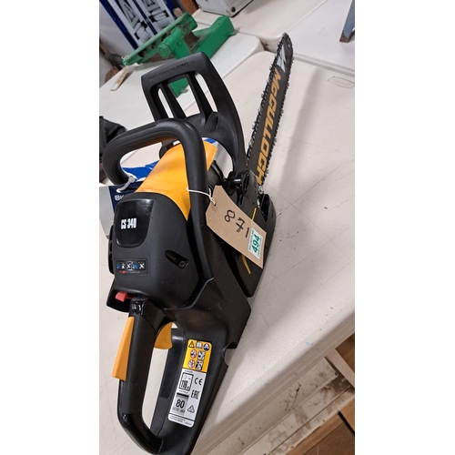 494 - Brand new McCulloch CS340 chain saw