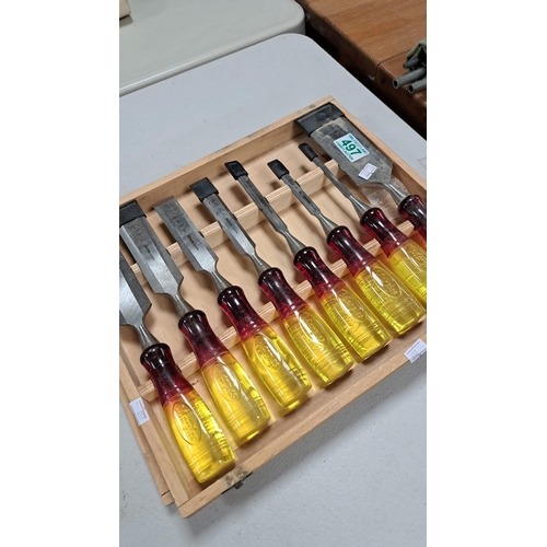 497 - Box lot of Marples hand chisels