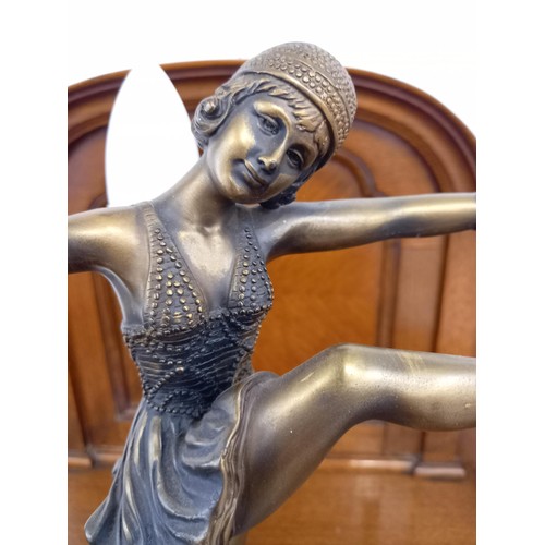 15 - Modern art deco style lamp of ballerina figure