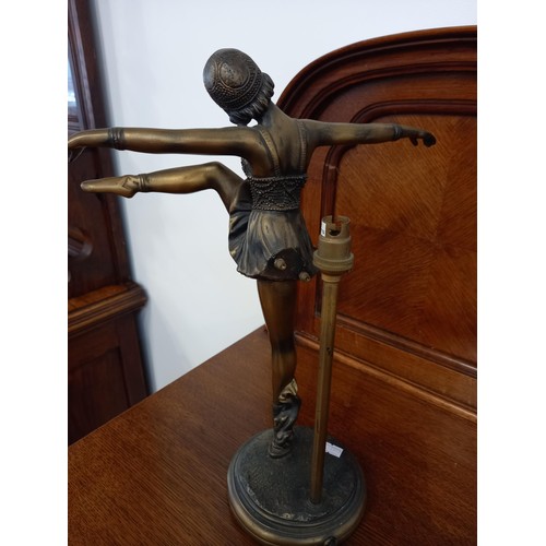 15 - Modern art deco style lamp of ballerina figure