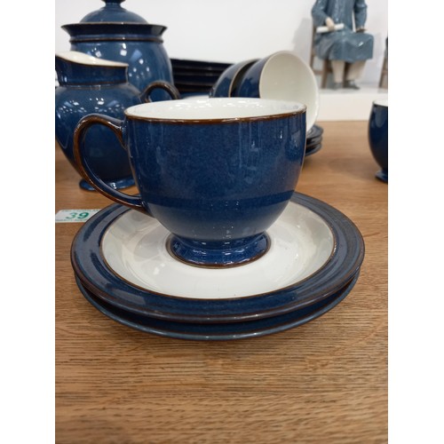 39 - Denby ware dinner set