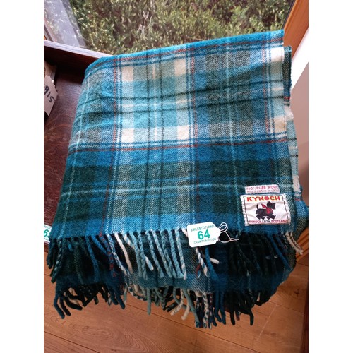 64 - Kynoch 100% pure wool small blanket