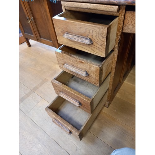 72 - Vintage oak roll-top desk