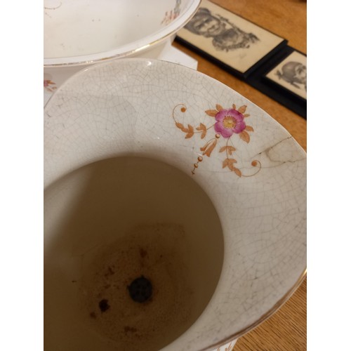 82 - Bowl, pitcher and soap dish