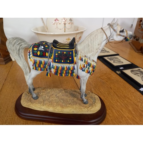 86 - Border Fine Arts, made in Scotland, limited edition 114950 Arabian Stallion figurine