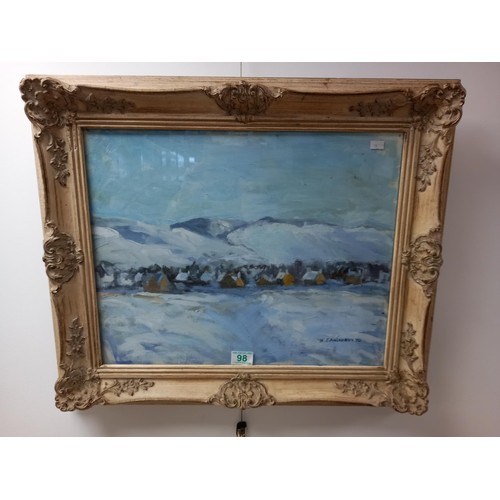 98 - Original framed oil, by N Sanderson