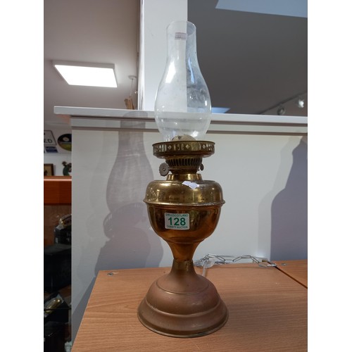 128 - Vintage oil lamp