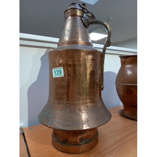 129 - Vintage copper water carrier