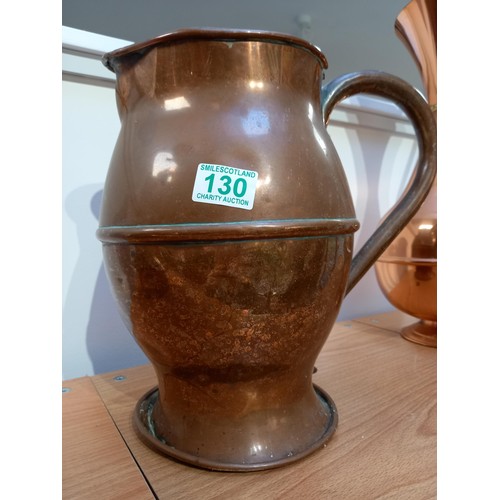 130 - Vintage copper water jug