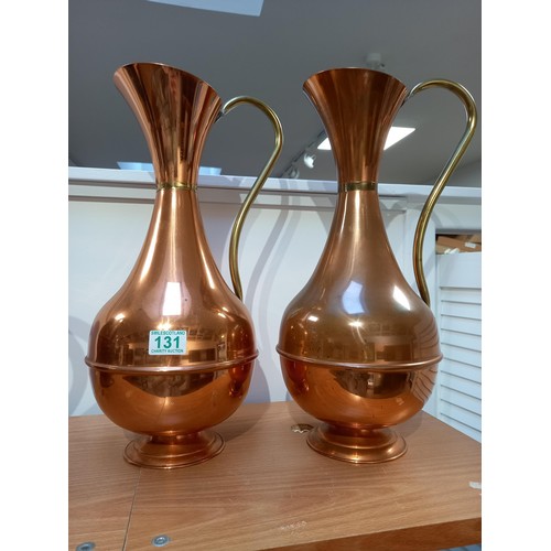 131 - Pair of copper vessels