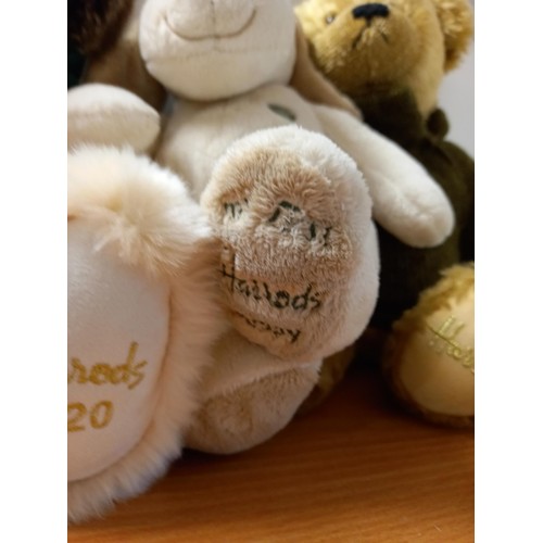 149 - 2 x Harrod's teddy bears & 1 Harrod's puppy dog