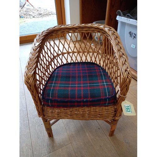 163 - Child's wicker chair