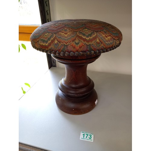 173 - Small upholstered stool