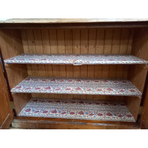 185 - Country furniture cabinet over cupboard