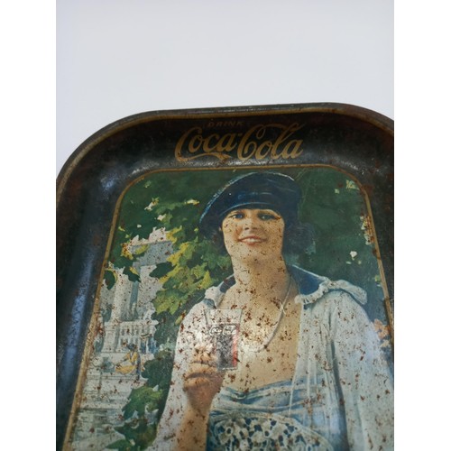 208 - Vintage Coca-Cola tray and Schweppes soda syphon