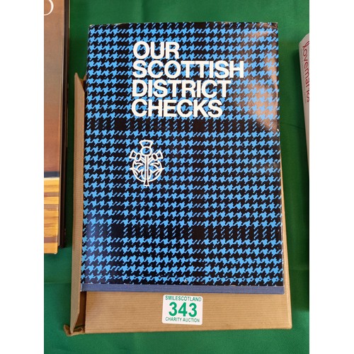 343 - 3x books: Vettriano, Saatchi and Saatchi Lovemarks, Our Scottish District Checks