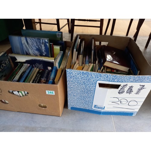 346 - 2x box lot of Scottish books