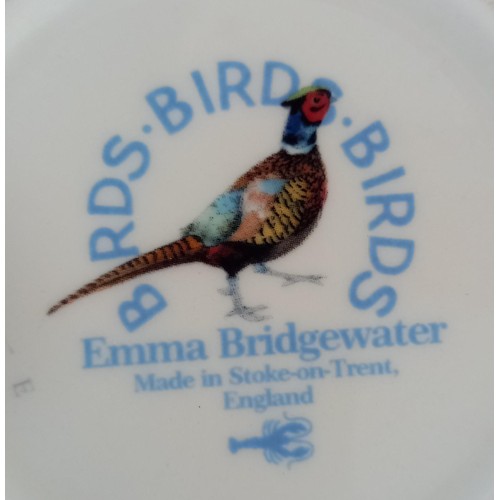 360 - Emma Bridgewater 4x birds collection baby mugs 'pheasant', 'little owl', 'blackcock', 'hawfinch'.