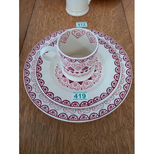 Emma Bridgewater large and small plate, and half pint mug (retired design)