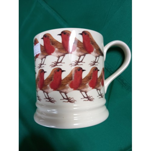 Emma Bridgewater 'Robin' large mug and plate