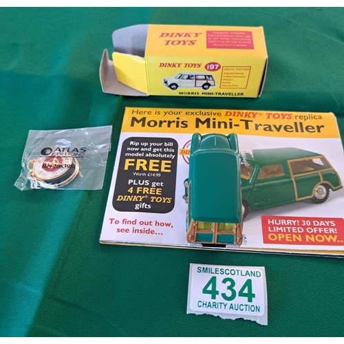 434 - Dinky toy replica Morris Mini Traveller.