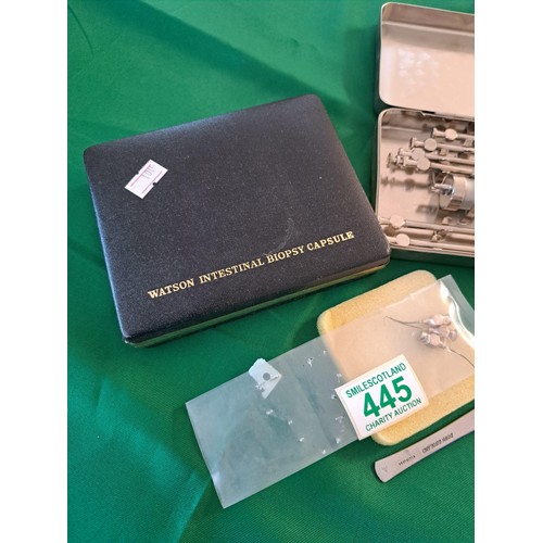 445 - Watson Intestinal Biopsy Capsule and instruments