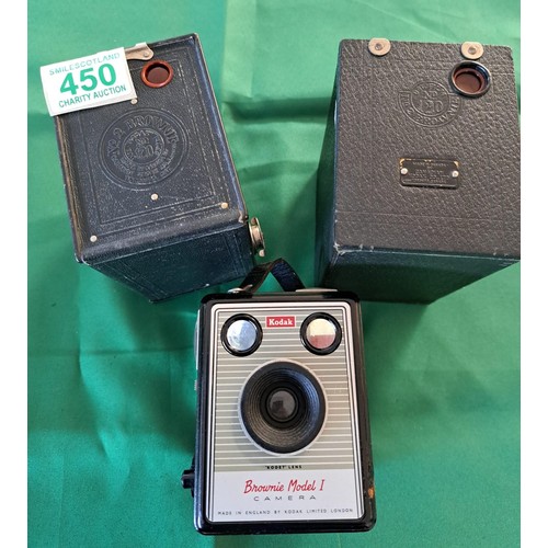 450 - 3 x Brownie camera NO1 and No 2`s