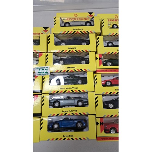 452 - 22 x sportcars collection by shell all in original boxes