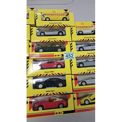 452 - 22 x sportcars collection by shell all in original boxes