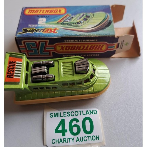 460 - MATCHBOX  NEW 2 RESCUE HOVERCRAFT SUPERFAST ever out of box were told