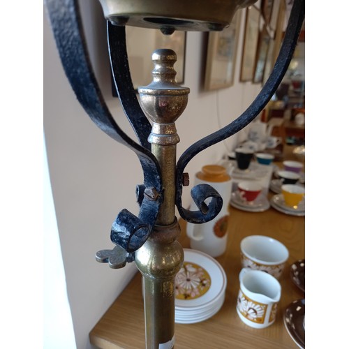 22 - Oil lamp and adjustable stand
