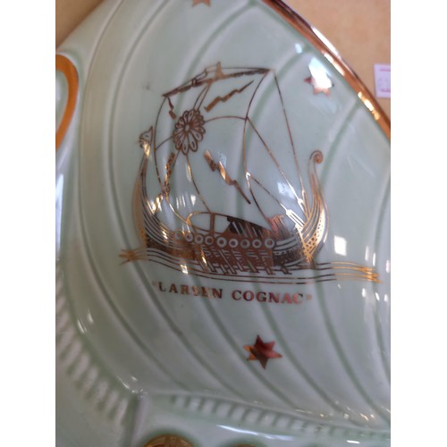 63 - Larson Viking ship cognac fine champagne, sealed