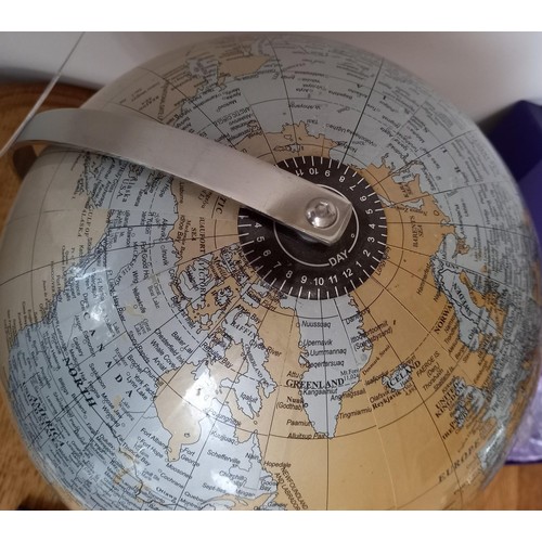 74 - World Globe in gold colour made in India 40cm dia. approx.