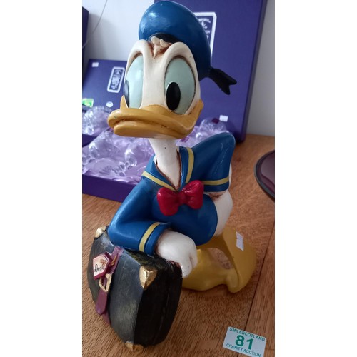 81 - Disney Donald Duck figurine 30cm H approx.