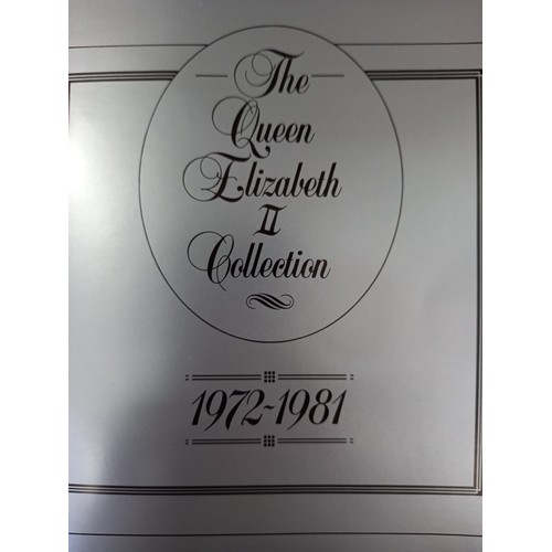 130 - HM Queen Elizabeth II silver proof crown collection with booklet and numbered certificate