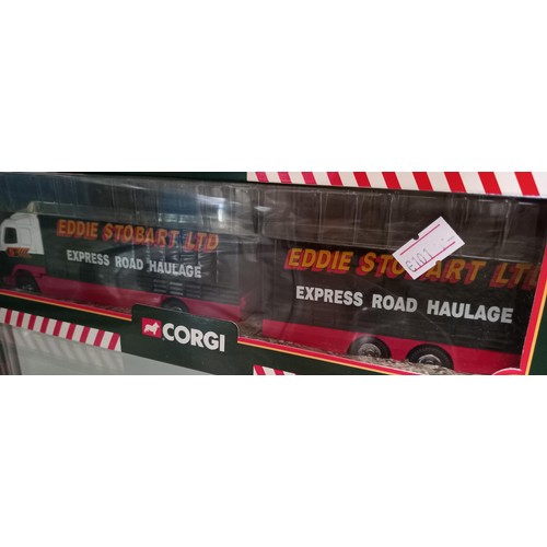 138 - 3 x Eddie Stobart Lorries by Corgi ty87001, 59503 & 59516