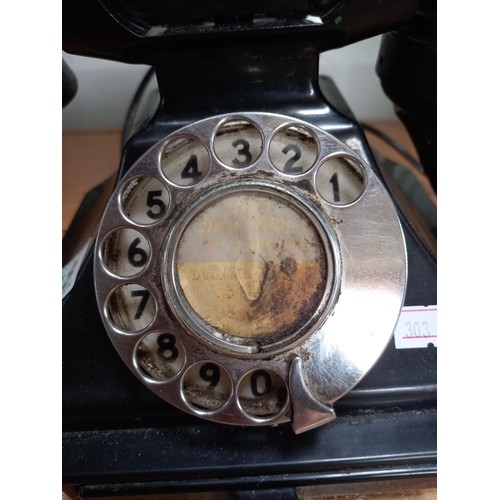 148 - Vintage 1920's telephone with address bar