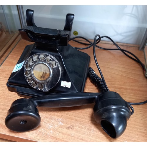 148 - Vintage 1920's telephone with address bar