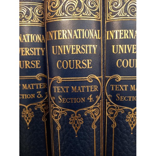 168 - International university course books Volumes 1-8 + question brochures