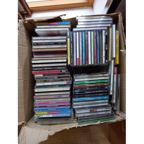 208 - CD's, selection of pictures and a box of odds