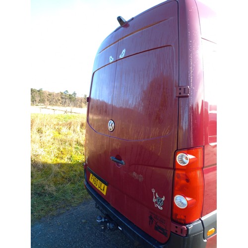 433 - VW crafter van 35 blue tdi 109L. converted to a camper but not registered as one, MOT'd, viewing hig... 