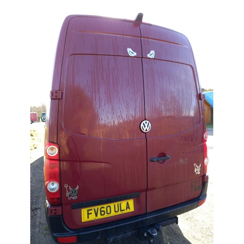 433 - VW crafter van 35 blue tdi 109L. converted to a camper but not registered as one, MOT'd, viewing hig... 