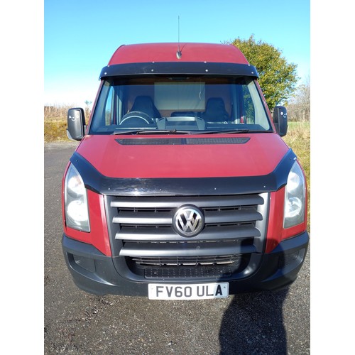 433 - VW crafter van 35 blue tdi 109L. converted to a camper but not registered as one, MOT'd, viewing hig... 