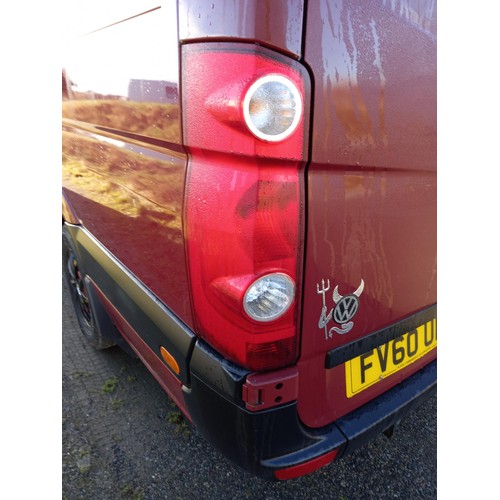 433 - VW crafter van 35 blue tdi 109L. converted to a camper but not registered as one, MOT'd, viewing hig... 