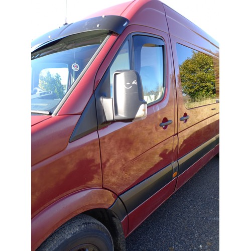 433 - VW crafter van 35 blue tdi 109L. converted to a camper but not registered as one, MOT'd, viewing hig... 