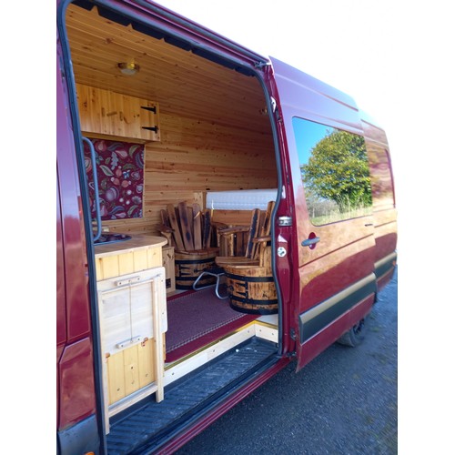 433 - VW crafter van 35 blue tdi 109L. converted to a camper but not registered as one, MOT'd, viewing hig... 