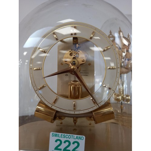 222 - Pair of domed clocks