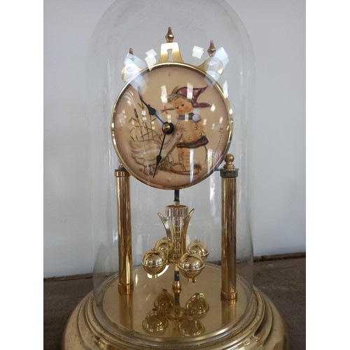 222 - Pair of domed clocks