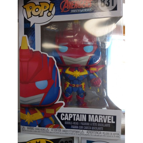 228 - Selection Marvel pop figures + one other