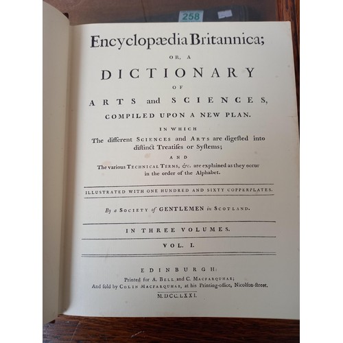 271 - Encyclopaedia Britannica Vol 1-3, facsimiles